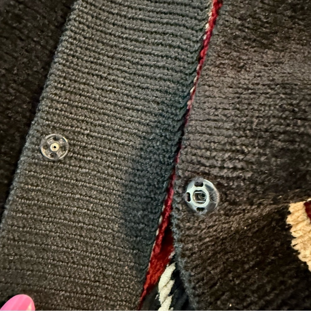 Mina Norton New York Wearable Art/Artsy/Art To Wear Chenille Cardigan Women’s L - Picture 9 of 9